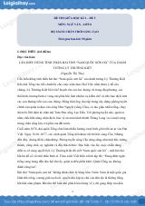 Đề thi giữa kì 1 Văn 8 Chân trời sáng tạo - Đề số 5